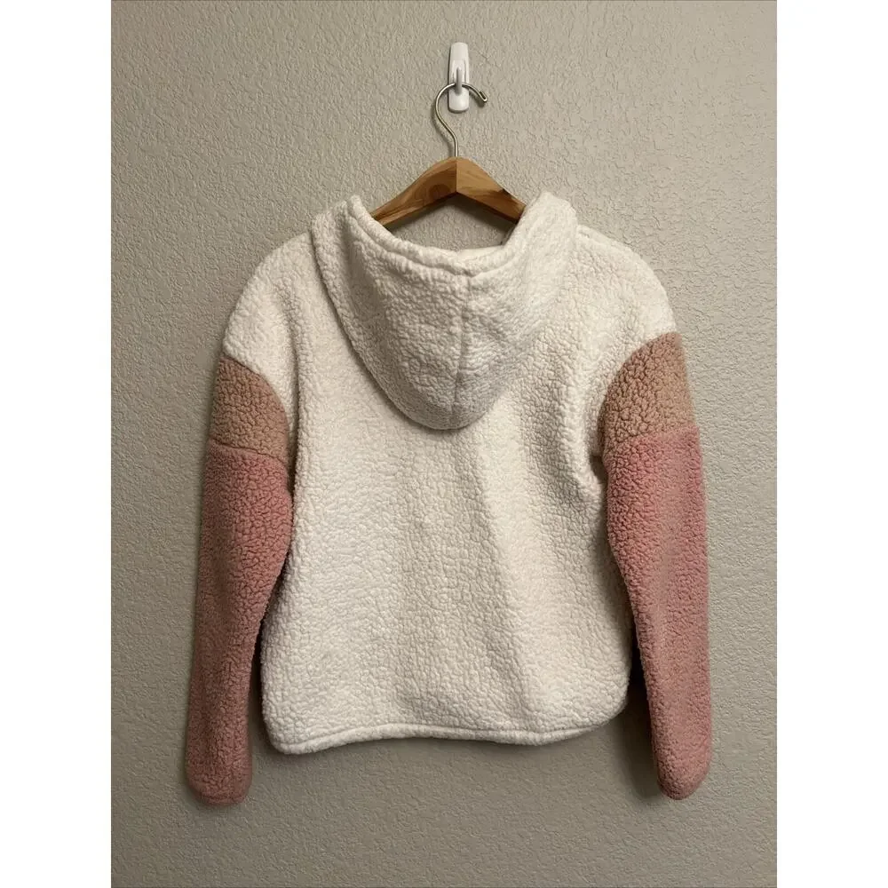 Childrens Place Girls Sherpa Full Zipper Hoodie Jacket Sweatshirt Top XL 14